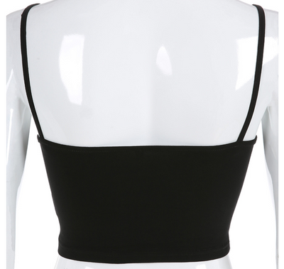 Camisola Corta con Bordado de Rosas - Image 2