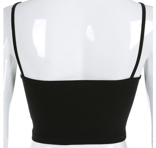 Camisola Corta con Bordado de Rosas - Image 2