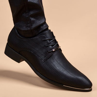 Zapatos de Cuero Formales con Punta Puntiaguda - Estilo Británico Ejecutivo - Image 5