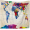Tapiz Mapa Meridiano Multicolor