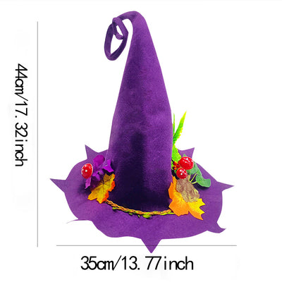 Sombrero de Bruja Halloween Fieltro Puntiagudo para Fiesta - Image 7