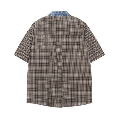 Camisa Cuadriculada Holgada para Hombre - Estilo Casual Versátil - Image 2