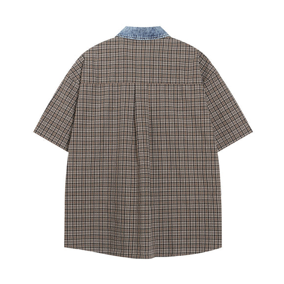 Camisa Cuadriculada Holgada para Hombre - Estilo Casual Versátil