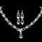 Conjunto de Collar Nupcial con Perlas y Cristales Brillantes para Novia