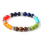 Universe Galaxy Eight Planets Solar System Guardian Star Natural Stone Beads Bracelet J