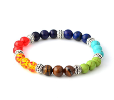 Pulsera de Cuentas de Piedra Natural Sistema Solar Ocho Planetas Galaxia Universo Estrella Guardiana - Image 14