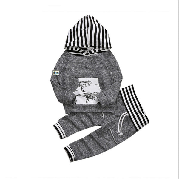 Conjunto de Dos Piezas con Capucha Estampado Dinosaurio - Image 11