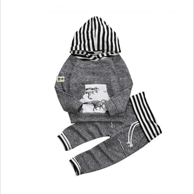 Conjunto de Dos Piezas con Capucha Estampado Dinosaurio - Image 11