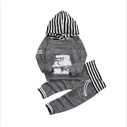 Conjunto de Dos Piezas con Capucha Estampado Dinosaurio - Image 11
