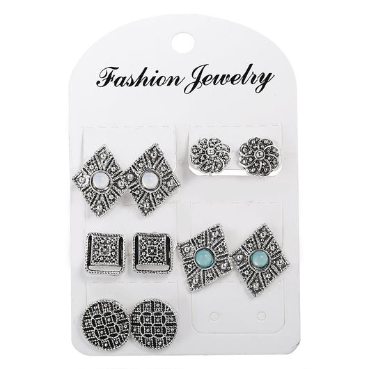 Juego de 5 Pares de Aretes Versátiles - Image 5