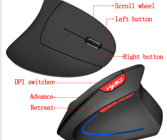 Ratón Ergonómico Vertical Inalámbrico Gamer con Carga USB - Image 2