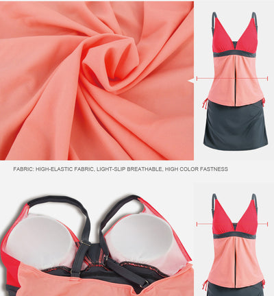 Bikini Falda con Costuras de Contraste - Image 5