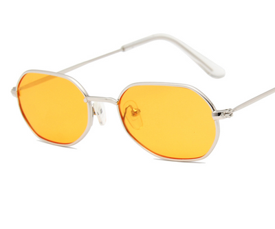 Gafas de Sol Poligonales Irregulares con Lente Marina Colorida para Hombre - Image 5