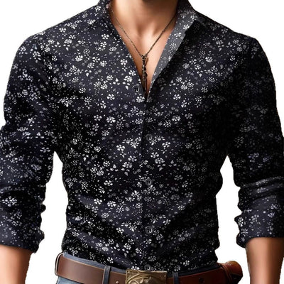 Camisa Estampada 3D Manga Larga Hombre - Diseño Moderno Primavera Otoño - Image 5