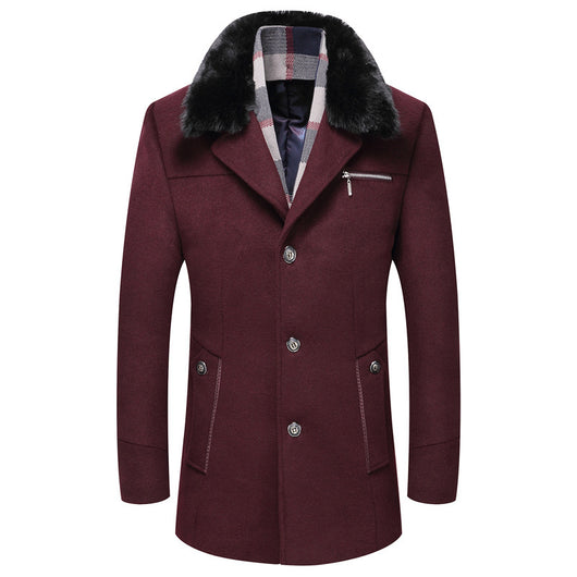 Abrigo de Lana Acolchado para Hombre - Otoño e Invierno - Image 13