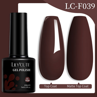Set de Pegamento para Uñas con Brillo de Color Sólido - Image 74