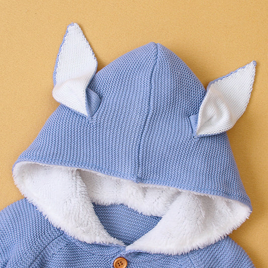 Cardigan Bebé Niña con Orejas de Conejo - Manga Larga Suave - Image 2