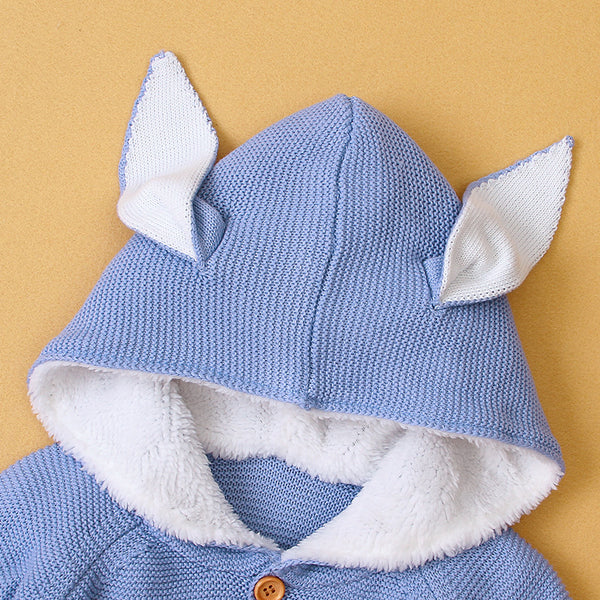 Cardigan Bebé Niña con Orejas de Conejo - Manga Larga Suave
