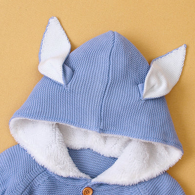 Cardigan Bebé Niña con Orejas de Conejo - Manga Larga Suave - Image 2