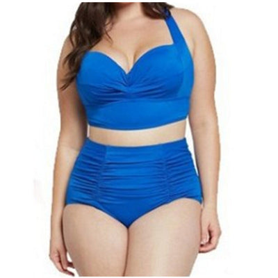 Bikini Estampado Push Up Cintura Alta Talla Grande Multicolor para Mujer - Image 4