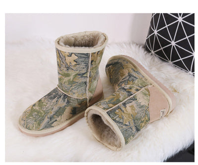 Botas de Nieve Impermeables de Lana y Cuero de Oveja - Image 2
