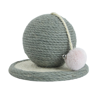 Rascador de Sisal para Gatos con Columna Cilíndrica y Bola de Desgaste - Image 8