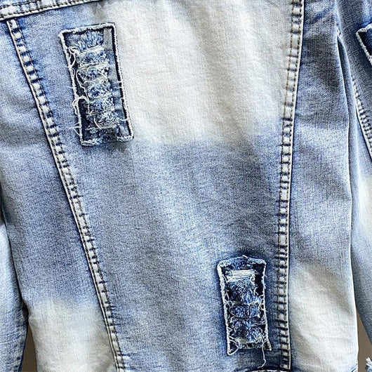Chaqueta Denim Reforzada con Tachuelas de Diamante - Image 20