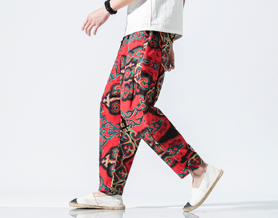 Pantalón Tradicional Chino de Cintura Alta con Detalle de Linterna - Image 15