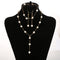 Conjunto de Joyería Perla Elegante: Collar, Aretes y Pulsera