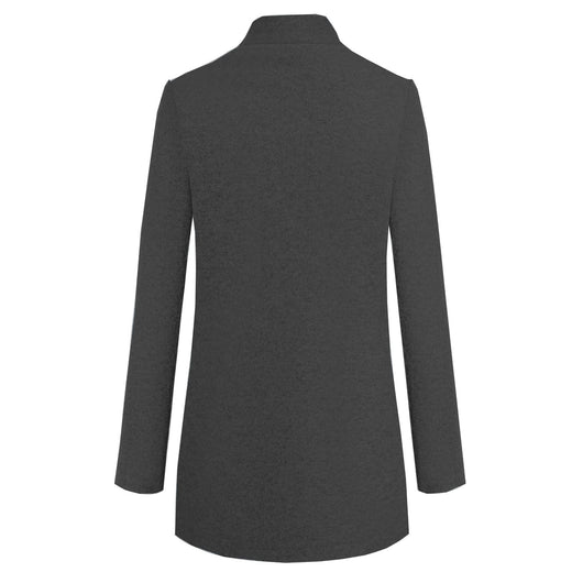 Abrigo de Lana Cuello Alto Liso - Elegancia Atemporal - Image 13