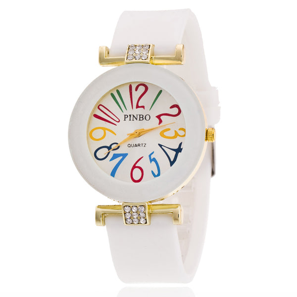 Reloj Digital de Gelatina con Diamante