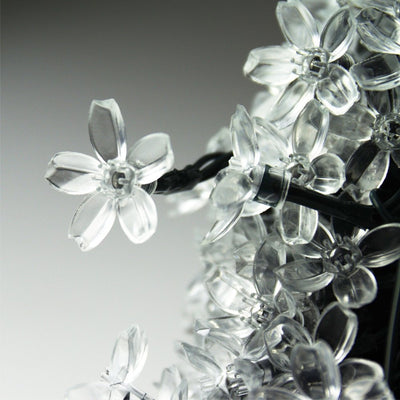 Cadena de Luces LED Solar Flor de Cerezo para Patio Navideño Impermeable - Image 17