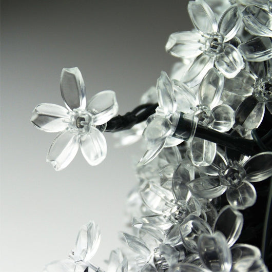 Cadena de Luces LED Solar Flor de Cerezo para Patio Navideño Impermeable - Image 17