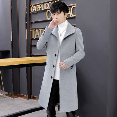 Abrigo Tipo Gabardina de Largo Medio para Hombre - Image 7