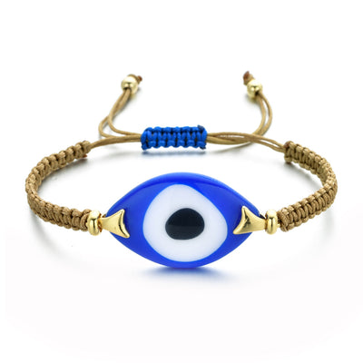 Pulsera Tejida a Mano con Ojo de Demonio Turco en Resina - Image 42