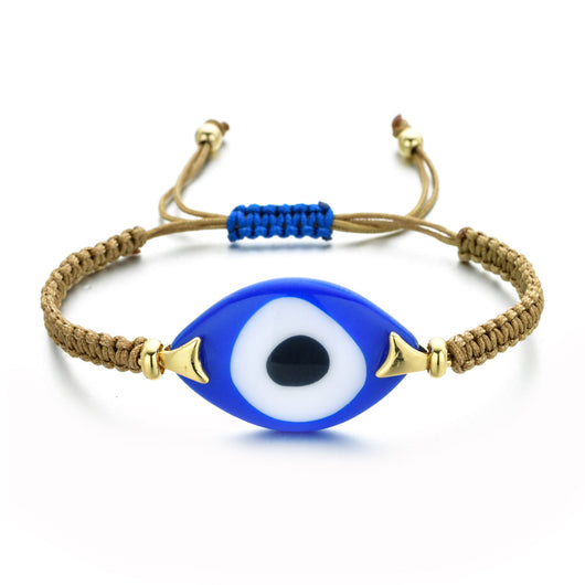 Pulsera Tejida a Mano con Ojo de Demonio Turco en Resina - Image 42