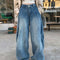 Jeans Machete Desgastados Lavados para Mujer Corte Holgado Tendencia