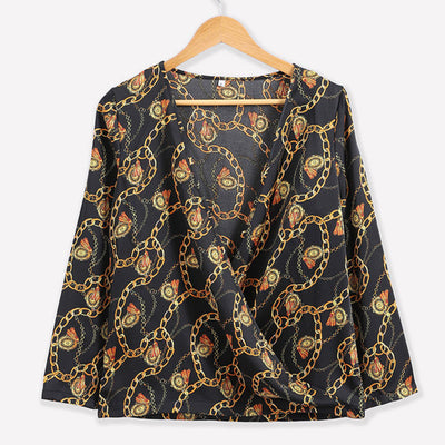 Camiseta de Cadena Impresa de Manga Larga - Image 2