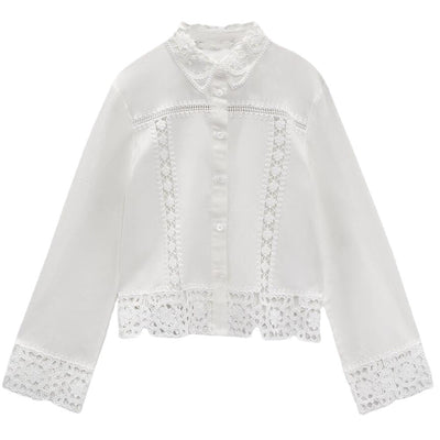 Blusa Tejida Vintage con Botones y Mangas Largas para Mujer - Image 11