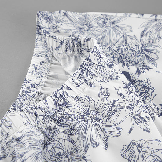 Conjunto de Dos Piezas: Camisa Estampada con Cordones y Manga Larga Holgada - Image 13