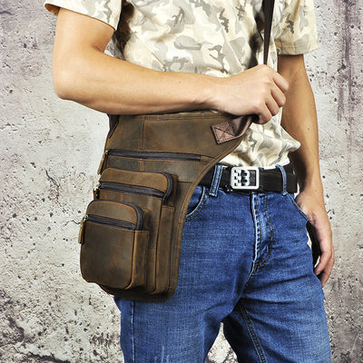 Bolsa de Cintura Retro para Cámara y Teléfono - Estilo Outdoor