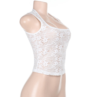 Top Encaje Espalda Descubierta con Tirantes Ajustables - Image 16