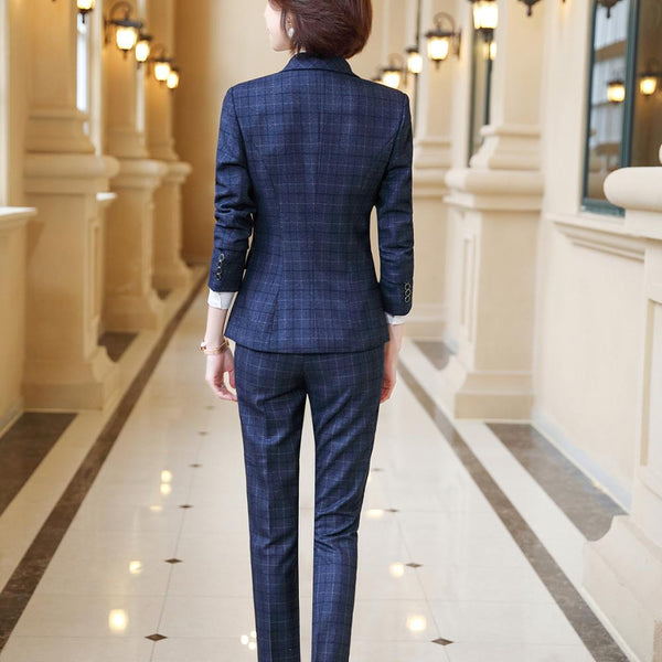 Traje Cuadros Ejecutivo Premium - Elegancia Profesional