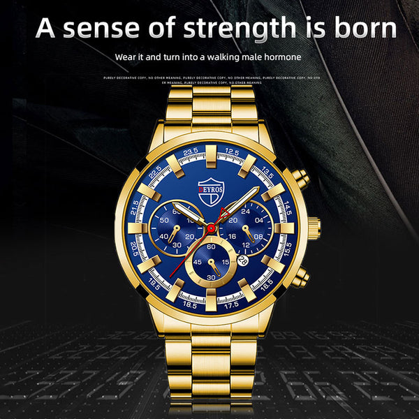 Reloj de Cuarzo Luminoso para Hombre - Elegancia Empresarial