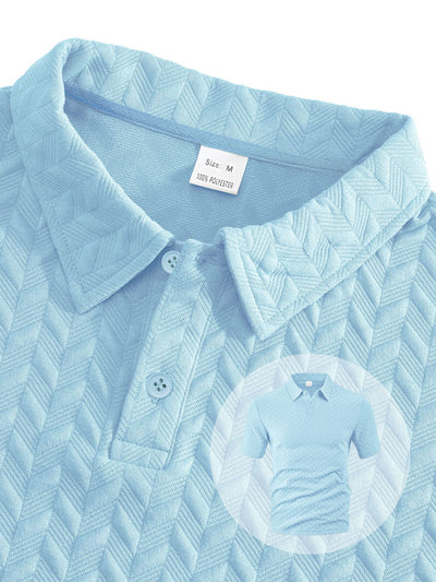 Camisa Casual de Manga Corta con Solapa para Hombre - Conjunto Versátil de Verano - Image 16