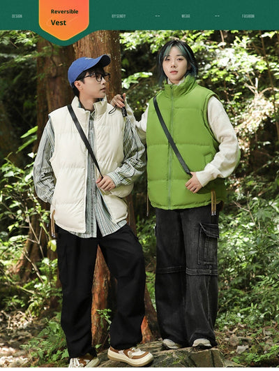 Chaleco Térmico Reversible de Algodón para Hombre y Mujer - Abrigo Invierno - Image 13