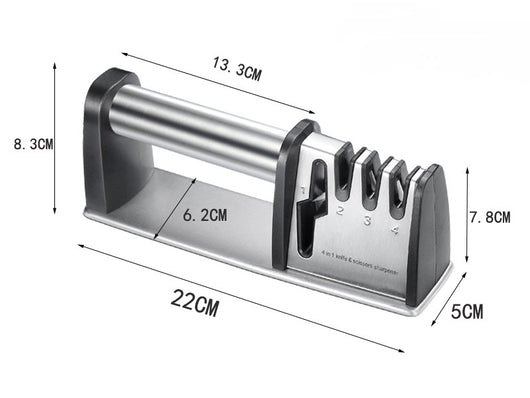 Afilador de Cuchillos 4 en 1 con 3 Etapas - Máquina de Afilado Profesional para Cocina - Image 9