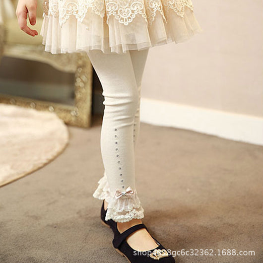 Leggings con Lazo y Volantes de Encaje - Image 3