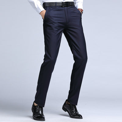 Pantalones de Traje Ejecutivo Negro para Hombre - Otoño e Invierno - Image 4