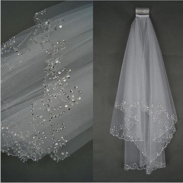 Vestido de Novia con Pedrería y Lentejuelas Brillante